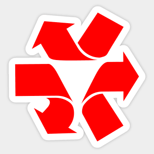 Unrecycle Symbol Sticker